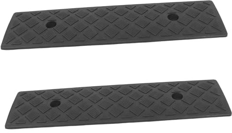 Yardenfun 2pezzi Rampe Per Marciapiedi in Gomma Antiscivolo Per Scooter e Veicoli Installazione Facile e Superficie Resistente All Usura