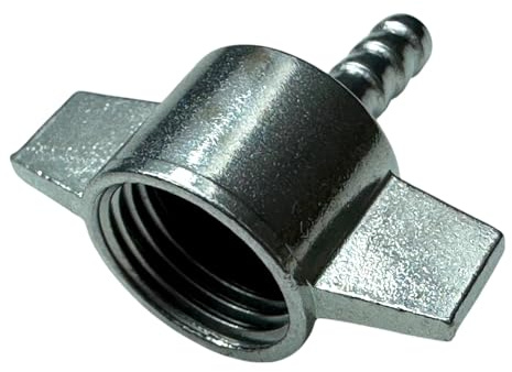 MelTruck Tuerca de mariposa M16 x 1,5 6 mm, boquilla de manguera para camiones, conexión de aire para neumáticos