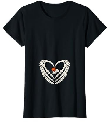 Costume d'halloween Squelette pour Femme Enceinte T-Shirt