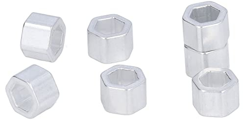 Fafeicy Arandela de Junta Espaciadora de Aluminio con Orificio Hexagonal de 8 Mm de Diámetro Interior, Espaciadores Gruesos de Alta Resistencia, Instalación Conveniente, Diámetro Exterior de 12 Mm