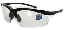 Apex clear bifocal safety glasses 1.5 power