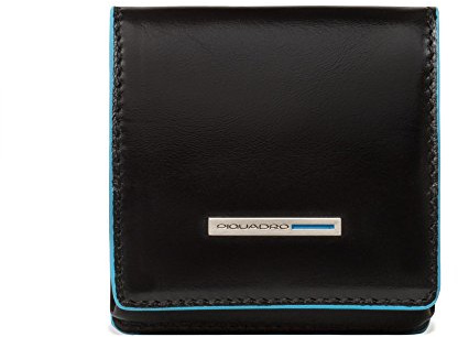 Piquadro PU2634B2 Portamonete, Collezione Blu Square, Blu