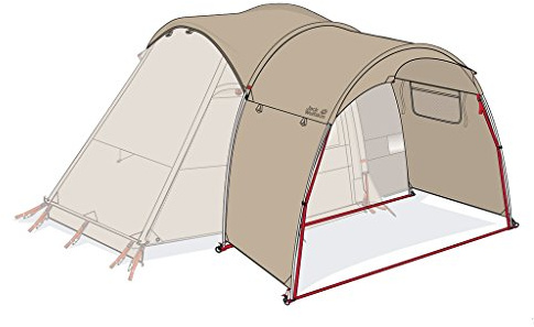 Jack Wolfskin Zeltvordach Front Porch, Sahara, One size, 3001381-5122