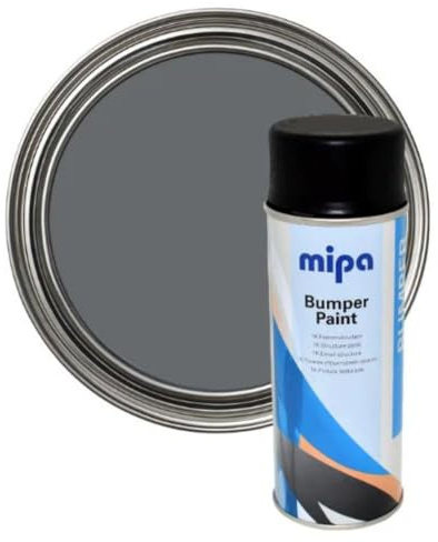 MIPA Kunststofflack-Spray elastischer Decklack Autolack mittelgrau 400ml