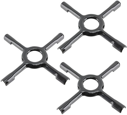 SPARES2GO Universal Gas Hob Ceramic Pan Support Moka Trivet Stand (Medium, 150mm, Pack of 3)