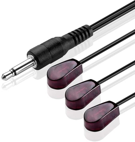 TNP IR-Emitter-Verl?ngerungskabel (3,0 m) - Einzelkopf, 3,5-mm-Klinkenanschluss Infrarot-Rot-Sender/Blaster Blink-Auge-Kabel kompatibel mit IR-Repeater-Extender-System-Kit, XBox One