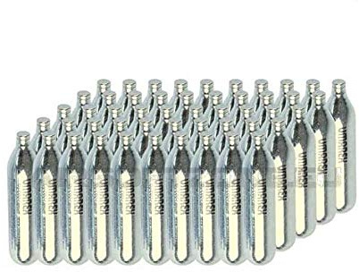 Lote de bombonas de CO2 para airsoft (12 gr, 50 unidades).