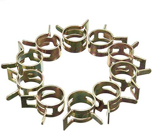 10 Stück Kraftstoff Schlauch Feder Clips Rohrschelle Schlauch Clips Luftschlauch Silikon Vakuum Schlauch Klemme Clip Klammer - 13mm