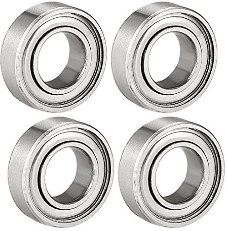 Sourcingmap a18060900ux0408 Kugellager, 8 mm x 16 mm x 5 mm, Stahl, 4 Stück