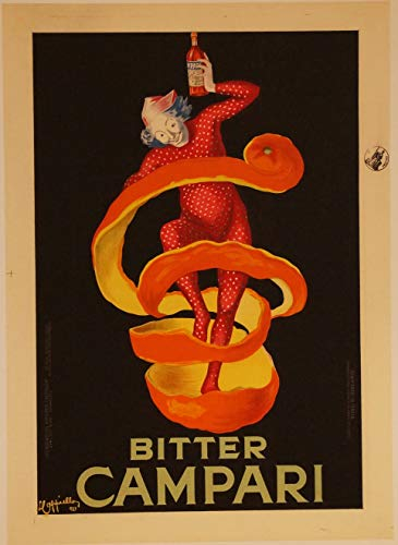 Generico Campari Bitter Riproduzione Poster Formato 50 x 70 cm Carta 300 g per Tutti i Formati e Supporti possibili consultare (WWW.affichevintage.FR)