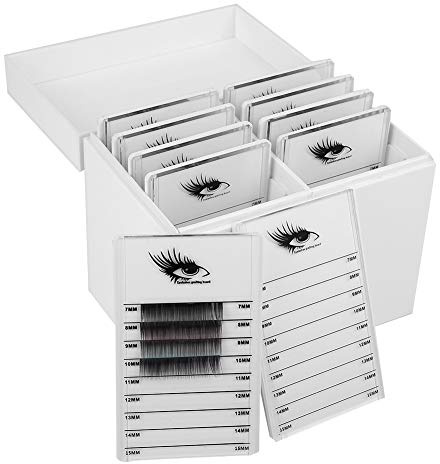 Wimpern Aufbewahrungsbox, Makeup Organizer Falsche Wimpern Palettenhalter Display 10 Schichten, Haltbare Makeup Box, Wimpernverlängerung Werkzeugzubehör