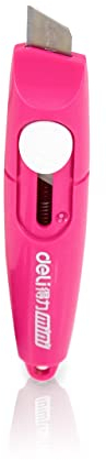 Mini Cutter-Messer Deli SK5 mit ultrascharfer Klinge - Folierer- Grafikmesser (Pink)