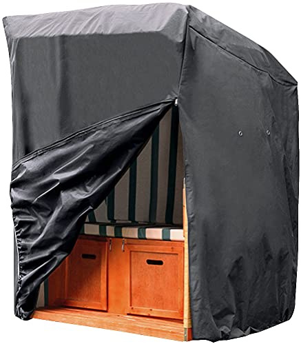 Royal Gardineer Strandkorbhülle: Strandkorb-Abdeckplane, 420 D Oxford-Gewebe, 130x170x100 cm, 170 g/m² (Hülle Strandkorb, Schutzhüllen für, Strand)