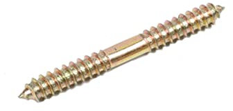 10 STÜCKE Doppelkopf-Holzdübelschrauben, selbstschneidende Gewindebolzen aus Eisen, Holzmöbelbefestigung, Dübelschraube zur Möbelbefestigung, Verbindung von Holz, 8 * 80 mm