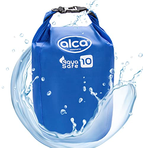 alca® Dry Bag wasserdichter Packsack - 10L Roll-Top Verschluss, wasserdichter Rucksack, Outdoor Tasche