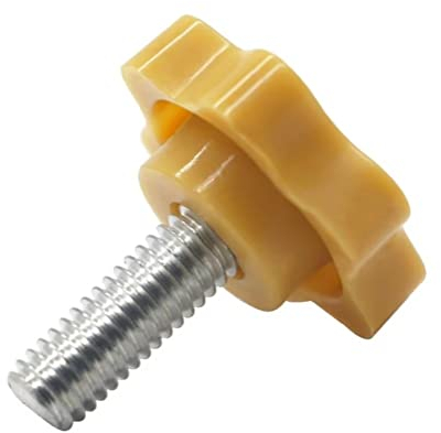 FEEIMOL Sternschraube Kunststoff Plastik Sterngriff Klemmknopf Flügelschraube M8x30mm (10 Stück)