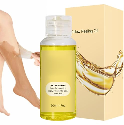 Olio peeling esfoliante corpo antico,Olio peeling giallo delicato idratante per pelli scure - Strong Peeling Oil Extra Strength, Soluzione peeling per corpo Tutti i tipi di pelle, Illumina la Bexdug