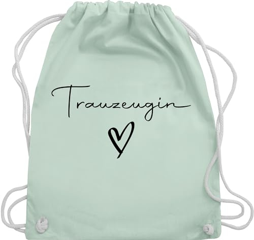 Shirtracer Turnbeutel Rucksack - JGA Junggesellenabschied Frauen - Trauzeugin Maid of Honor - Unisize - Pastell Grün - brauttaschen bachelorette party stoffrucksack junggesellinnenabschied outfit