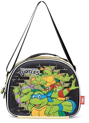 ARDITEX - Bolsa térmica infantil de Las Tortugas Ninja - 26x21x11cm - Color verde - Perfecto para niños - Ideal para la guardería, el colegio y la escuela