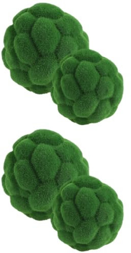 Abaodam 4pcs Simulation Moss Decor Realistic Artificial Topiary for Home Office Wedding and Garden Display for -themed Arrangements