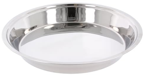 Stainless Steel Parat Indian Dough Kneading Plate Multipurpose Mixing Bowl Flour Atta Parat Dough Mixer Kneader Dish Bowl for Kitchen Baking Cooking Food Prep Supplies (No.16 (Diameter: 33.5cm))