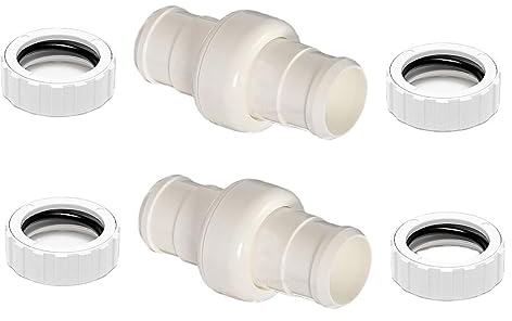 FUXIU 2 Sets Poolreiniger-Schlauch, Drehgelenk, 9-100-3002, Schlauchmutter-Kombination, Ersatz-Kits für Zodiac 360 Poolreiniger-Schlauch, Gartenschlauch