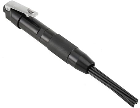 NICCOO Druckluft-Nadelentroster 12 Nadeln Gerade Rostentferner Nadelpistole | zum Entfernen von Rost und Beschichtungen, Nadelschlackenreiniger Entroster Werkzeug 90PSI 4400U/min
