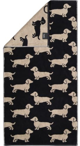 Cawö Handtücher WE Love Dogs 6246 Schwarz-Beige - 93
