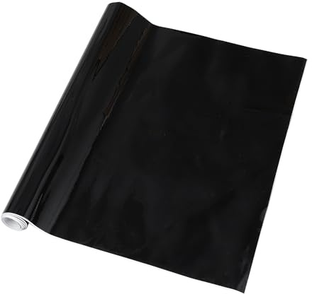 Motoforti Film Vinyle De Protection Universel pour Voiture 100 X 30 Cm Noir Brillant 1 Pièce