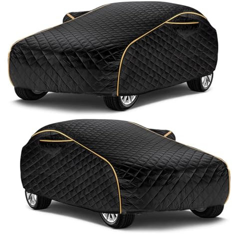 Car Cover Anti-hail for Jeep Wrangler TJ 1997-2006 (413 x 168 x 178cm),Anti-ultraviolet, thickened, cotton lining, anti-aging, rainproof, snowproof, scratch-resistant