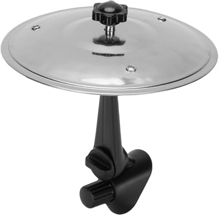 Crash Cymbal, Air Vent MiniDrum Crash Cymbal, tipo Clipon per gli amanti della musica, rendere la guida più divertente (SILVER)
