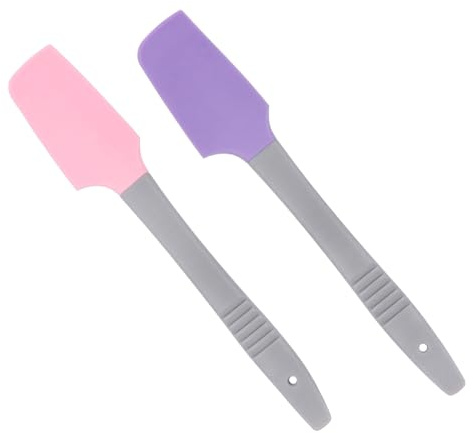 UKCOCO Applicateurs de Bâtonnets de Cire en Silicone 2pcs Prise Confortable et Racloir pour Épilation la Cire, Utilisation Maison et Salon