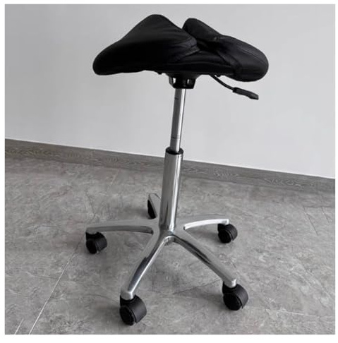 Generico Sgabello Da Sella, Altezza Regolabile 50-70 Cm, Sedia Girevole Ergonomica A 360°, Sedile Inclinabile In For Ufficio, Scuola, Salone Di Taglio