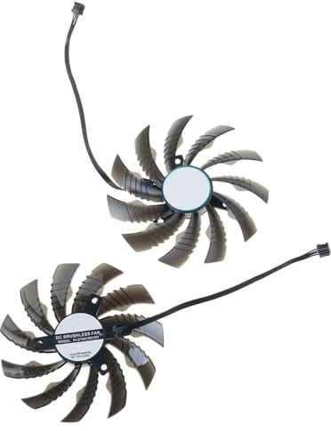 QUEENYARD Ventilateur de refroidissement pour carte graphique 95 mm PLD10010S12H pour 3050 3060 3060TI Améliore le jeu et la dissipation efficace de la chaleur Ventilateur de refroidissement PC
