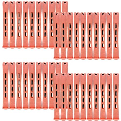 Attkryy Cold Wave Hair Perm Rods Set of 40-Pack, Plastic Curling Rollers for Salon & Home Styling, Heatless Hair Curlers