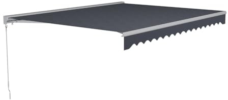 Vente-unique - Persiana Cofana - L 295cm x A 250cm x H 14cm - Lona - Gris Antracita