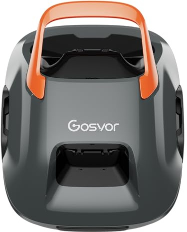 Gosvor Robot Piscine sans Fil, Aspirateur Piscine Automatique 6600 LPH, Robot Piscine Hors Sol Jusqu’à 80 m², Nettoyeur Piscine Autonome 90 Min, Recharge Rapide, Filtre Lavable