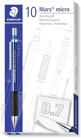 STAEDTLER Mars micro 775 0,7 mm Bleistift mechanisch - Schwarz, 0,7 mm, Metall, 1 Stück (S)