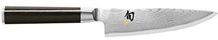 KAI Shun Classic japanisches kleines Kochmesser 15 cm Klingenlänge - Damastmesser 32 Lagen VG MAX Kern - 61 (±1) HRC - Pakkaholzgriff - Made in Japan - Küchenmesser Chefmesser geschmiedet