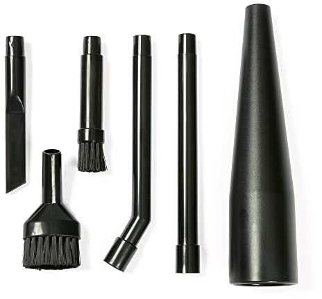 WORKSHOP Wet/Dry Vacs Multi-Fit Wet Dry Vacuum Accessories VT1215 Vacuum Micro Cleaning Kit Vacuum Attachments for Compact Wet Dry Shop Vacuum, Black, 1 Pack | Fits Most Wet Dry Vacuum Cleaners, 1-1/4-inch Accessories for Precision Cleaning