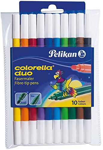 Pelikan Fasermaler Colorella Duo, rund, 10er Etui, 973172