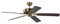 Pepeo 1334201232_v4 Ventilatore da Soffitto Potkuri, 58 W, 240 V, Mogano, 132 cm