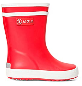 Aigle Baby Flac, Bottes de Pluie Garçon Mixte Enfant, Rouge Red Rouge New 001, 22 EU