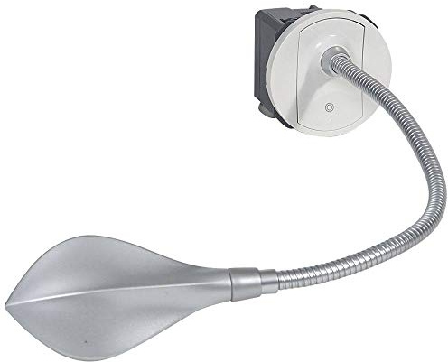 Legrand 067657 Liseuse Céliane Livrée avec Enjoliveur, Titane
