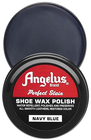 Angelus Brand Perfect Stain Shoe Wax Polish, 3 fl.oz, Navy Blue