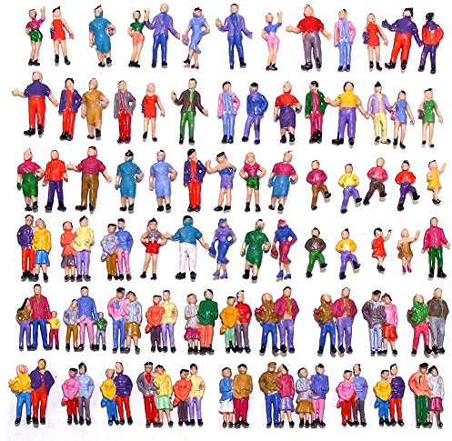 Evemodel 100 Figuren stehende Figuren Modellbahn Spur H0 1:87