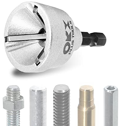 ORX PLUS TOOLS Deburring External Chamfer Tool, with HSS Blade, Deburring Drill Bit, Remove Burr Tools Quick Release Shank Fits for 1/8-3/4(3mm-19mm)