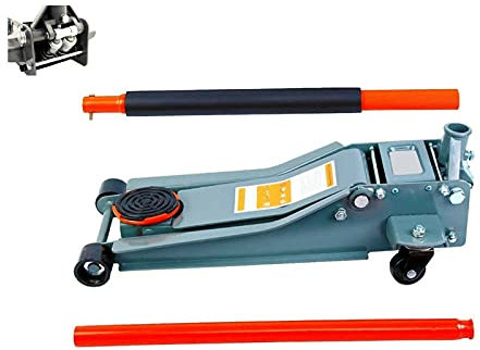 O.P Crick Auto 4 TON CRIC Doppio PISTONE ECARRELLO Sollevatore RIBASSATO Basso