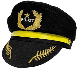 Deiters Mütze Pilot schwarz/gold 59
