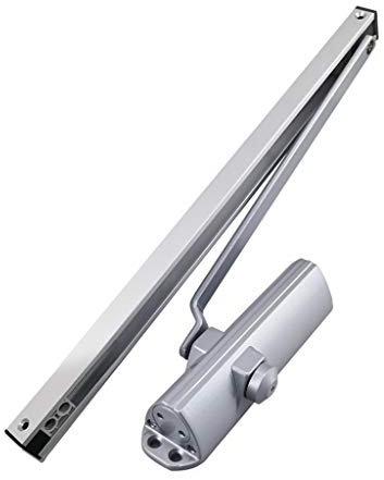 BBGS Tarea Pesada Posicionamiento A 90 ° Cierra Puertas, Montadas en Superficie, Clausura Velocidad Ajustable Cierre de Puerta para Entradas/Portales de Mucho Tráfico